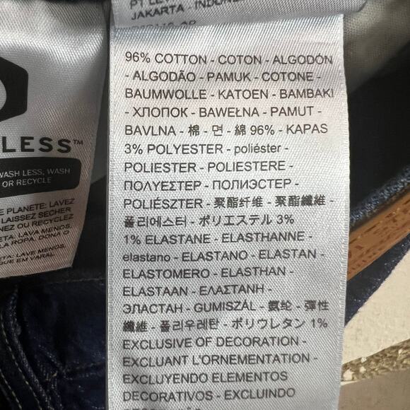 Levi’s Premium 501 Original Fit Button Fly Dark Wash Denim Jeans Women 30x26 - Picture 8 of 13